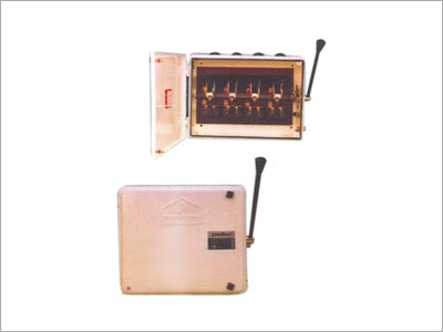 Change over switch with sheet steel enclosure