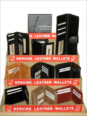 DANDY Special Display With Assorted Wallets In Wood/Acrylic/Card Board.