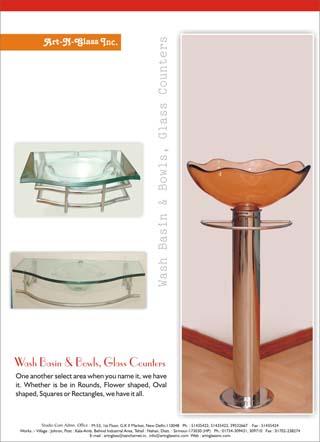 Wash Basin & Bowls Glass Counters
