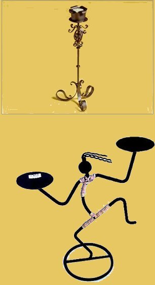Wrought Iron Decorative Candle Stands
