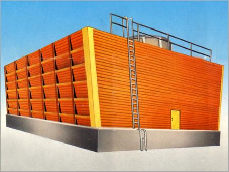 Wooden Induced Draft Cross & Double Flow Cooling Tower