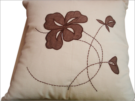Patchwork Embroidered Cushion Cover