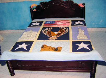 100% Cotton Embroidered Quilted