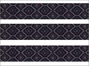 Woven - Polyester 100 Yards x 2 Inches, Black | Durable, Versatile, Stylish, Geometric Pattern