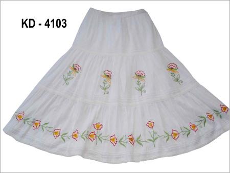 Fabric - Cotton Voil 100x120 cm White, Floral Embroidery, Soft Breathable Fabric