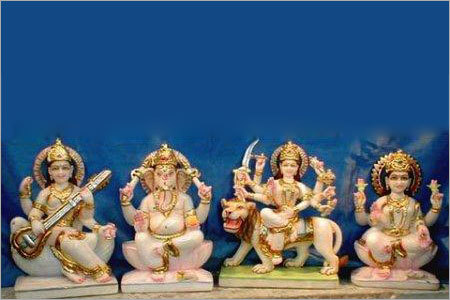 Durga , Luxmi , Saraswati & Ganesh Home Deities