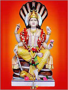 Vishnu Ji sitting on Sheshnag