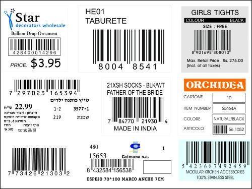 BARCODE STICKERS & TAGS