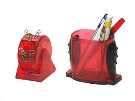 Stationery - Plastic Variable Dimensions Red | Desk Organization Convenient Storage Lightweight Durable Design