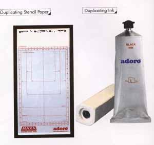 Duplicating Ink & Stencil Paper