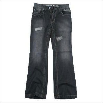 Low Waist Boot Cut Denim Jeans with Round Pocket