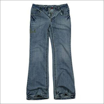 Low Waist Boot Cut Denim Jeans with Round Pocket