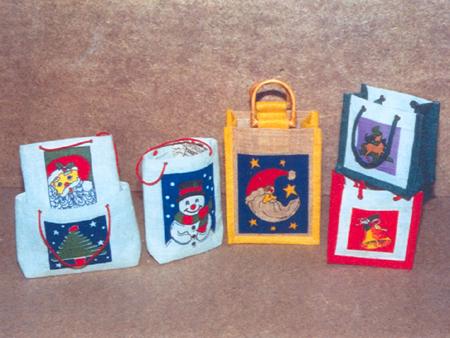 Jute Christmas Bags