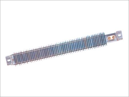 Strip finned heater