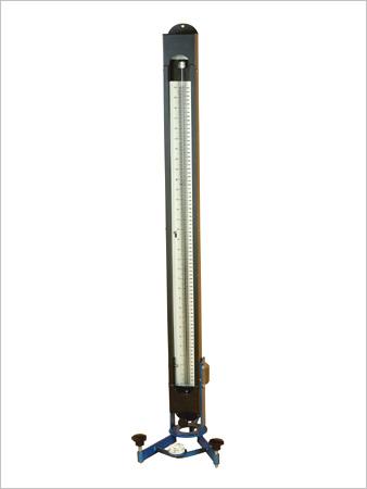 Single Limb Direct Reading Manometer - 0-4000 mm Range Well Type Wall/Stand Mounted Level Adjustment Screws | Precision Measurement Versatile Use Easy Installation