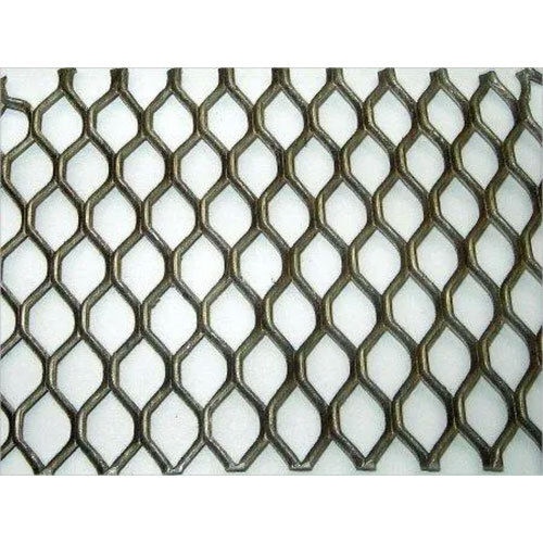 Perforated Sheet Fence - Color: Silver