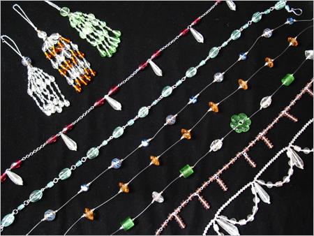 Beaded tie backs