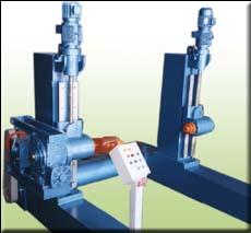 PORTAL TYPE TRAVELING TAKE-UP STAND