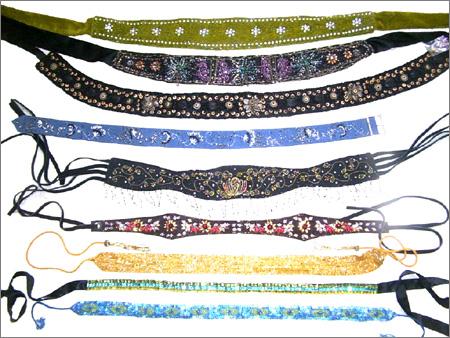 Sequins Fabric Belts