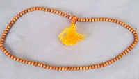 this japmala is made up of real sandal wood size of beads is 8mm