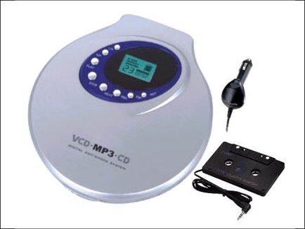 PORTABLE VCD/CD/MP3 PLAYERWITH CAR KIT