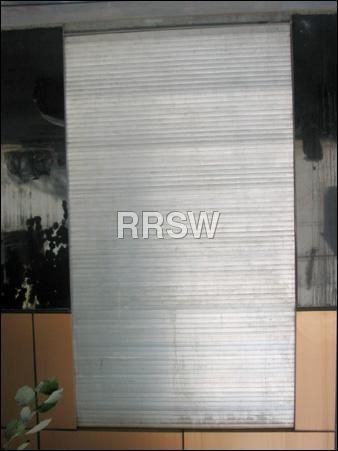 Silver Manual Rolling Shutters
