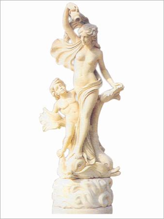 Stone Handicrafts - Marble, 12 Inches, Off-White | Hand-Carved, Elegant Design, Intricate Details, Polished Finish