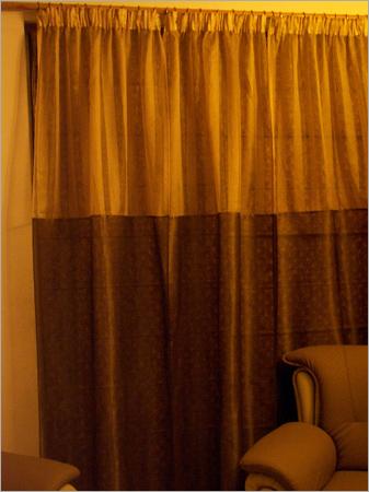 Sheer organza base ring curtains