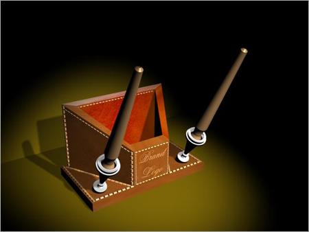 Leather Pen & Mobile Holder