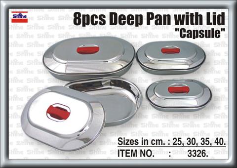 8 pcs capsule pan