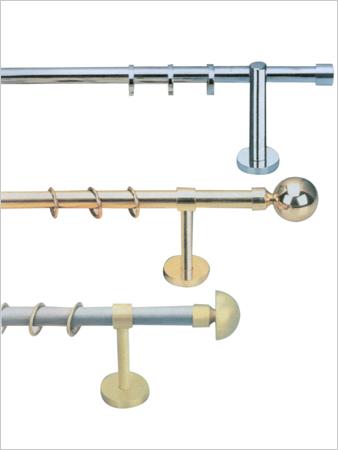 Brass curtain fittings