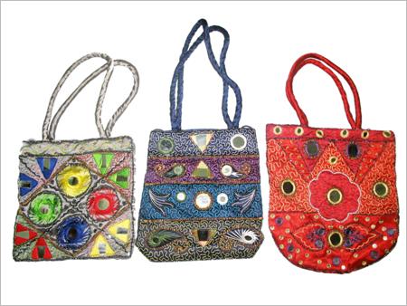 Fashion Bag with Glass and Beads