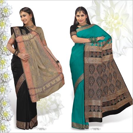 Sarees - Silk 5.5m Jacquard Teal, Soft Fabric, Elegant Design, Comfortable Fit