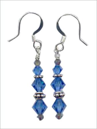Earings Blue Crystal
