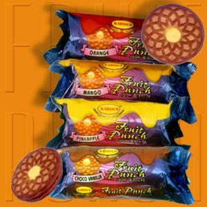 FRUIT PUNCH CREAM BISCUIT 75G.
