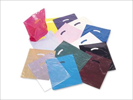 Plastic Bags - Plastic, Varied Dimensions, Multiple Colors | Durable, Lightweight, Versatile, Recyclable, Customizable, Die-Cut Handles, 10-200 Microns Thickness