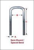Semi round bend u bolts
