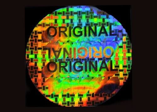 Holographic Original With Brick Patterns Label