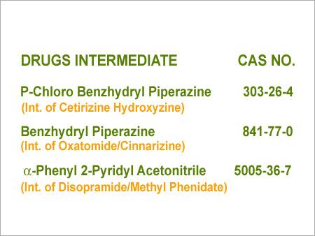 P Chloro Benzhydryl Piperazine