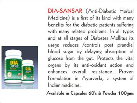 Dia Sansar (Anti Diabetic Medicine)