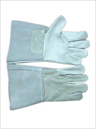 Industrial Combined All Leather - Leather, Medium, Beige, 30cm | Durable Palm Protection, Wrist Support, Heat Resistant, Comfortable Fit