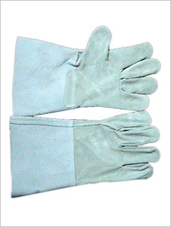 Industrial leather hand gloves