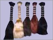 Double drawn raw or Dyed human hair