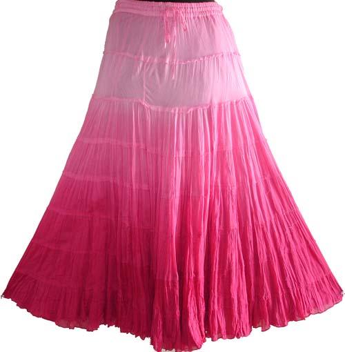 COTTON VOILE TIER SKIRT
