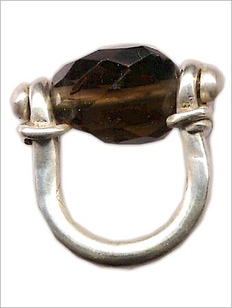 Silver smoky ring