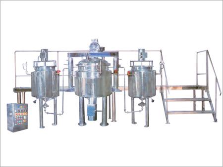 GMP Model Complete Untouched Process - SS 316, PTFE Electro Polished Pipelines, PLC Control | Vacuum Transfer, High Shear Homogenization, Inline Filtration