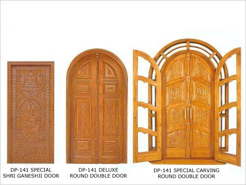 Main Entrance Solid Wood Decorative Carved Doors