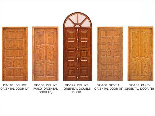 Main Entrance Solid Wood Fancy Panel Doors