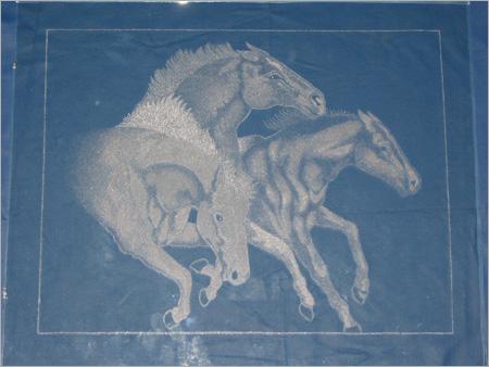 Engraved Glass Painting