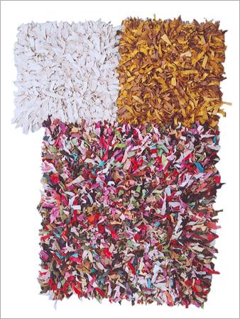 Leather Shaggy Rugs